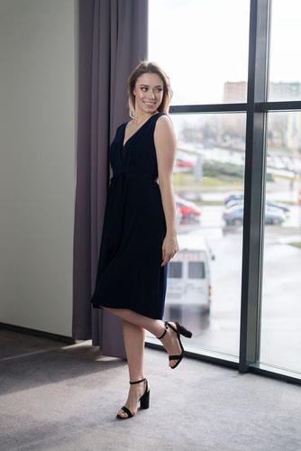 120 Sukienka ciążowa  MIRACLE- granat