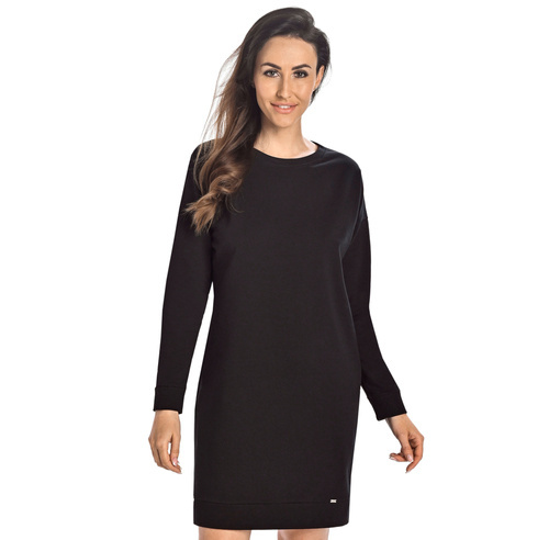 216105 Paula Sukienka z długim rękawem Teyli - czarny