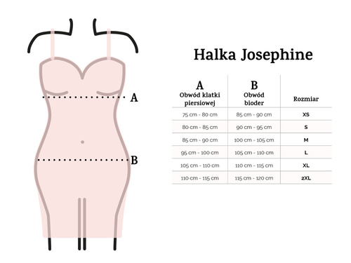 Josephine Halka satynowa koszulka damska DKaren - czarny