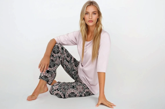 Desert Rose Piżama damska Momenti Per Me pink