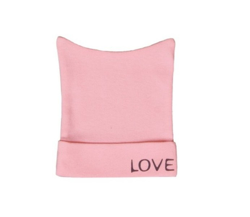 Czapka bawełniana LOVE Terjan - żółta