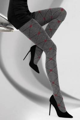 Lirana 40 den Melange/Red Rajstopy LivCo Corsetti