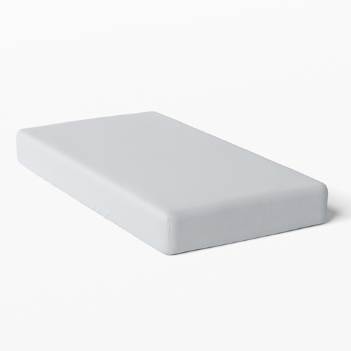 Eevi Prześcieradło dziecięce bawełniane - jasny szary