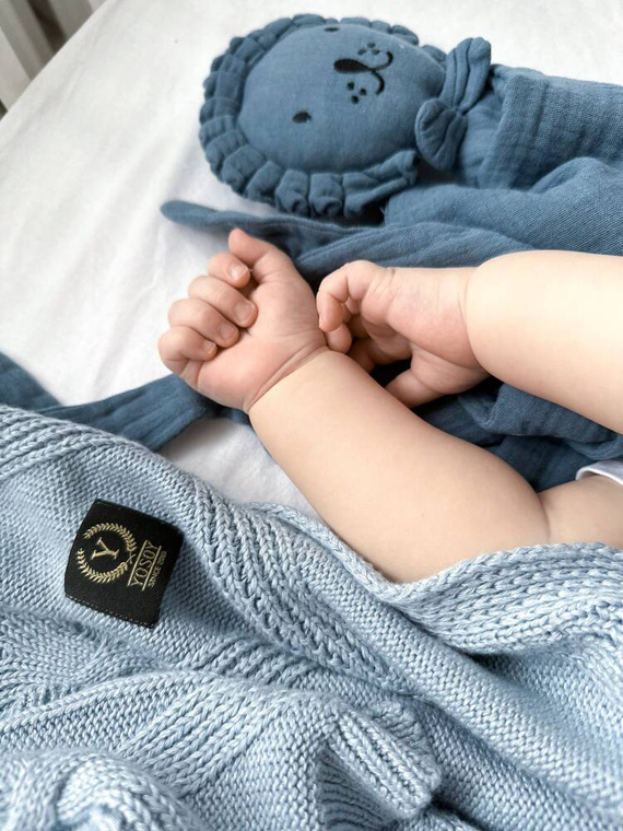 Doudou Lion Yosoy Pluszowa przytulanka - indigo