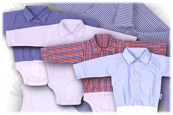 Koszulo- body długi rękaw Terjan białe