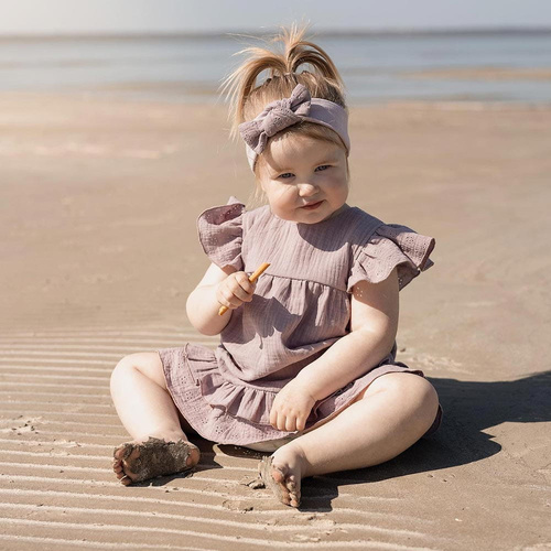 Botanic Eevi Sukienka muślinowa - wrzos 