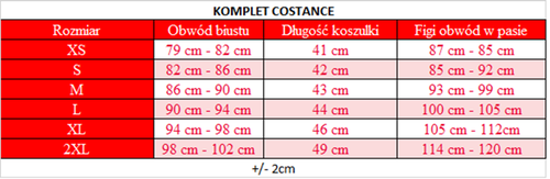 Costance Komplet damska DKaren - biały