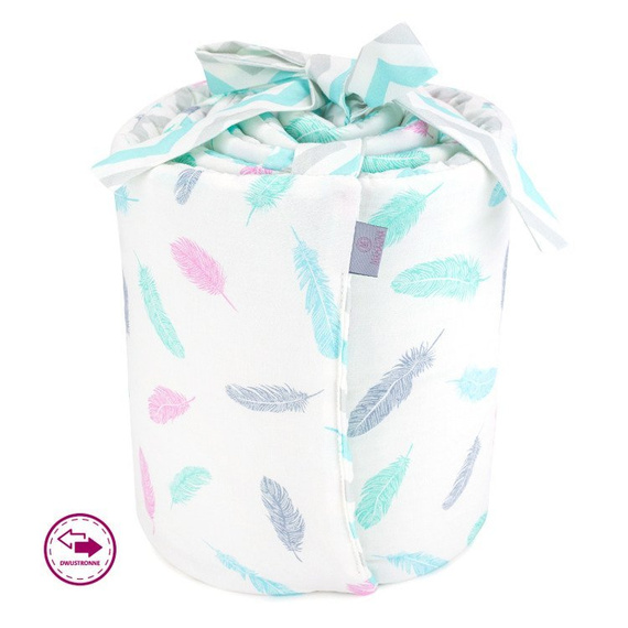 Ochraniacz na szczebelki do łóżeczka Na Sygnale - Makaszka