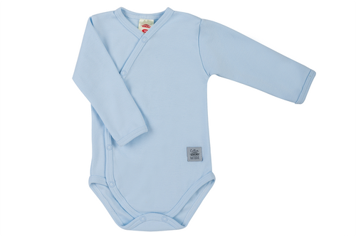03251B "Unitone Blue Body baby z długim rękawem Makoma niebieski