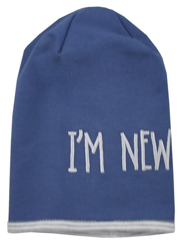 Czapka bawełniana "Im New" Koala -niebieski