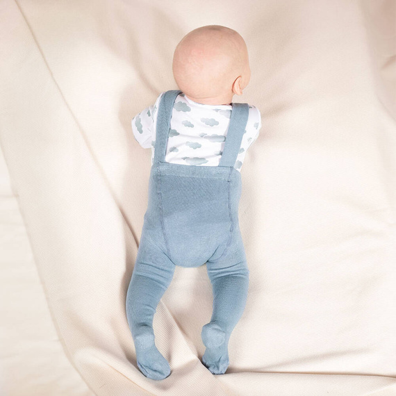 141606 Rajstopy bambusowe z szelkami Nicol - morski