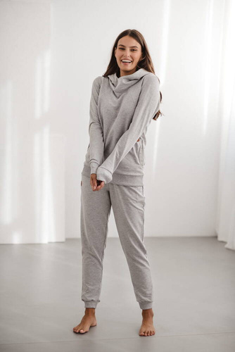 Milk Please Milk&Love bluza do karmienia jasny szary melanż