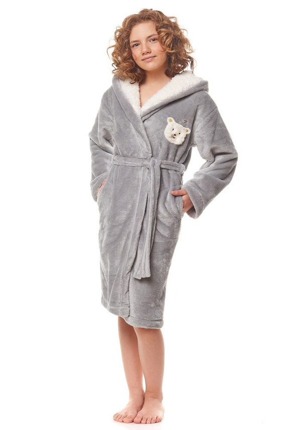 2152 L&L Szlafrok dziecięcy - sucha róża