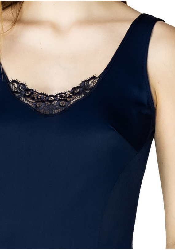 4127 Amelia halka koszula nocna damska Mewa granatowy