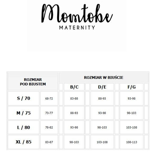 Sport Black biustonosz do karmienia Momtobe czarny