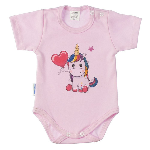 Latarnik Martex body niemowlęce krótki rękaw szary