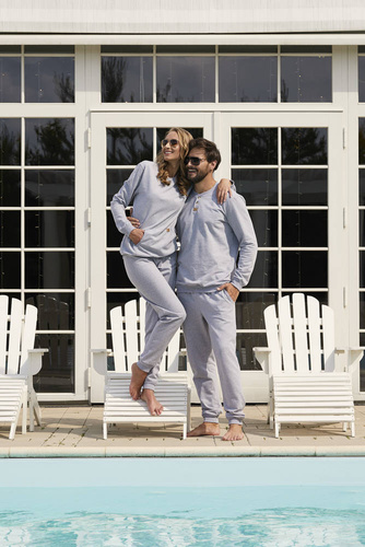 Lider Komplet dresowy dł. rękaw, dł. spodnie Italian Fashion - melanż