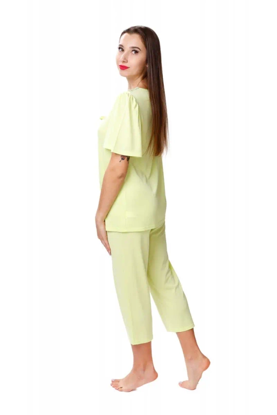 6077 Xenia Piżama damska Mewa groszkowy