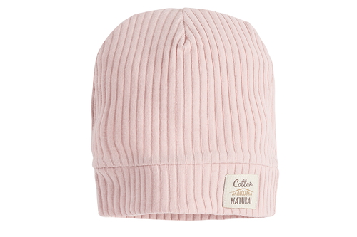 "Natural Harmony" Makoma Czapeczka niemowlęca pudrowy róż