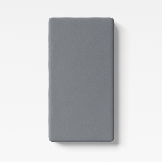 Eevi Prześcieradło dziecięce bawełniane - ciemny szary