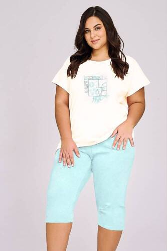 3414 Isla  Piżama Damska Taro- ecru