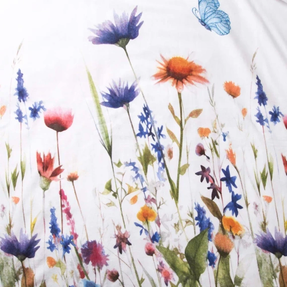 31512/1 Pościel flanelowa Flanelove Darymex biała kolorowa kwiaty– komplet, 100% bawełna, ciepła i miękka