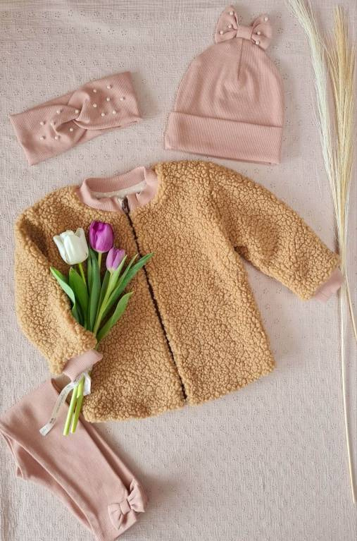 3435 Sophie Marija Futerko baranek - ciemny beż