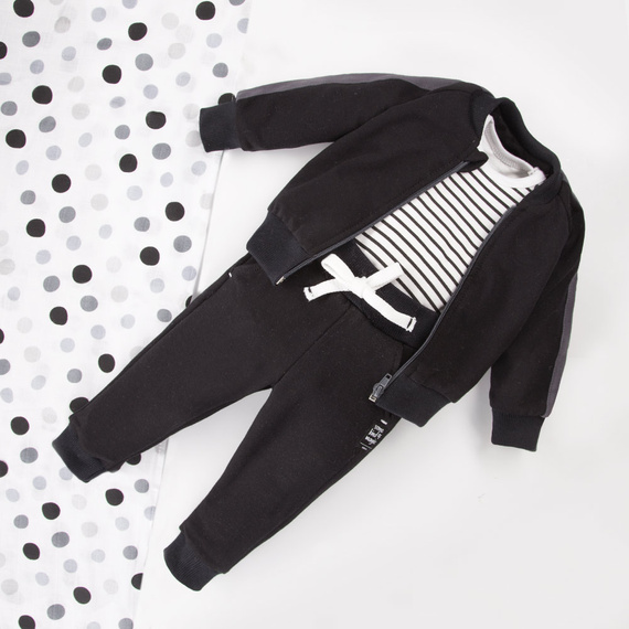 Magic Eevi Body z długim rękawem - białe paski