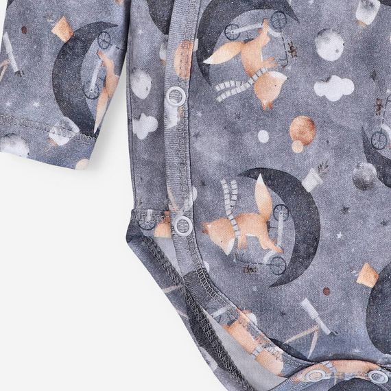 ABN-4620/LIS Space Tour Body kopertowe z bawełny organicznej Nini druk