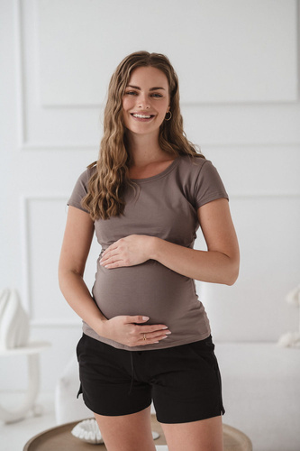 Krótkie spodenki ciążowe Milk&Love czarny