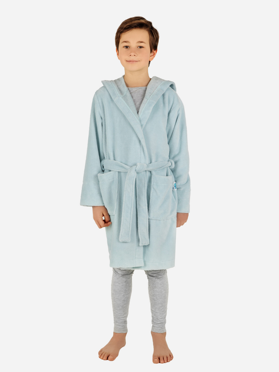 Bamboo Szlafrok dziecięcy bambusowy ByShelly - miętowy