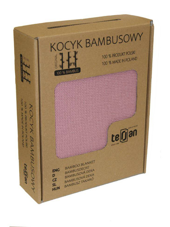 Two Left Kocyk bambusowy Terjan - Deep Pink