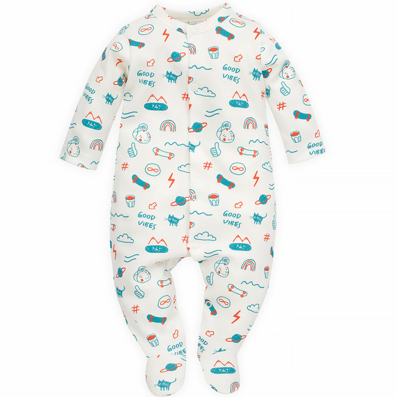 Orange Flip Pinokio Pajac niemowlęcy - ecru