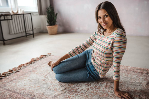 Milk Shirt Bluzka do karmienia i ciążowa Milk&Love w prążek zielony