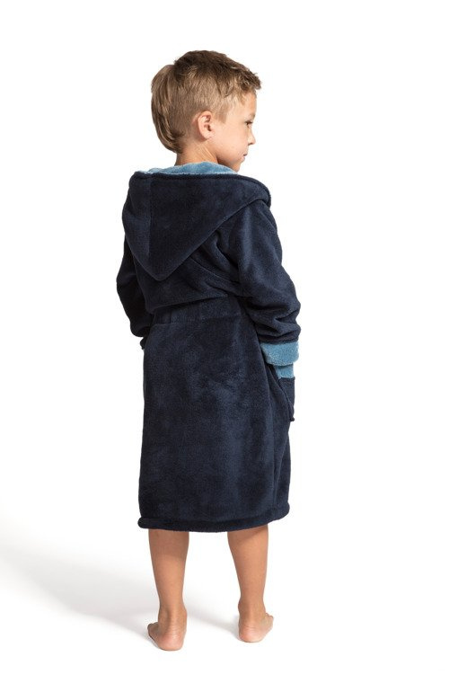 Szlafrok dziecięcy Kids Delfino Envie navy/blue
