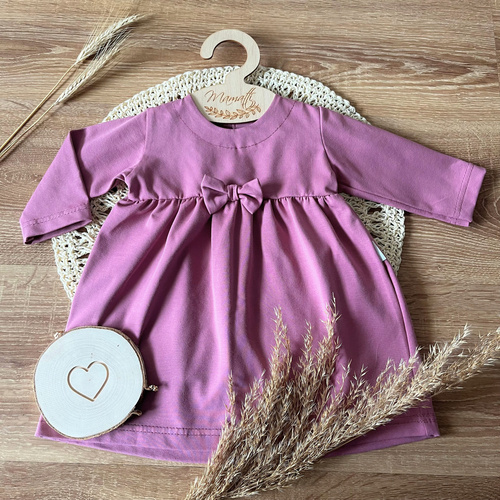 SU053 Mamatti Sukienka z długim rękawem