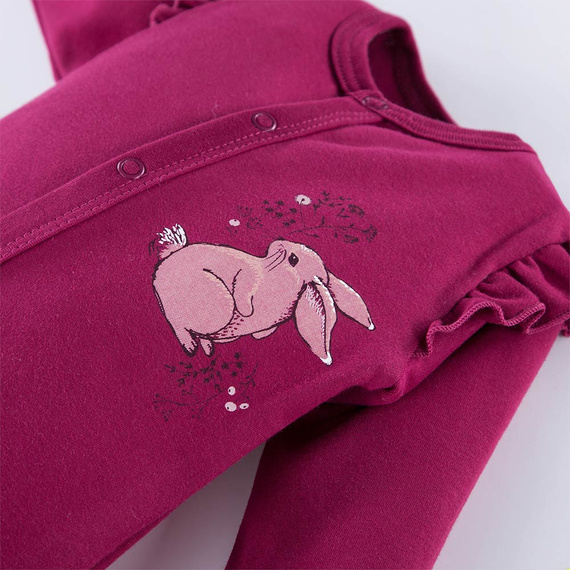 Bloom Eevi Pajac ze stópkami - bordowy