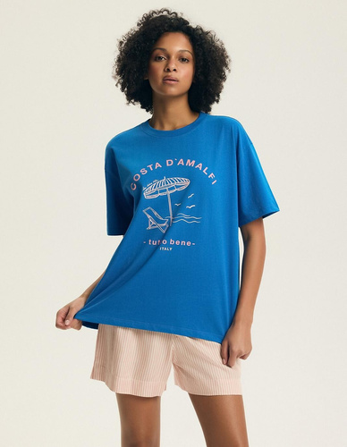 Piżama 44479 Edris Henderson bawełna + wiskoza-hiacynt