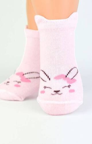 SB019 M2 Girl Króliczek Skarpety dla dziewczynki Noviti - mix kolor