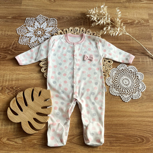 PA13140 Groszki Mamatti Pajac niemowlęcy