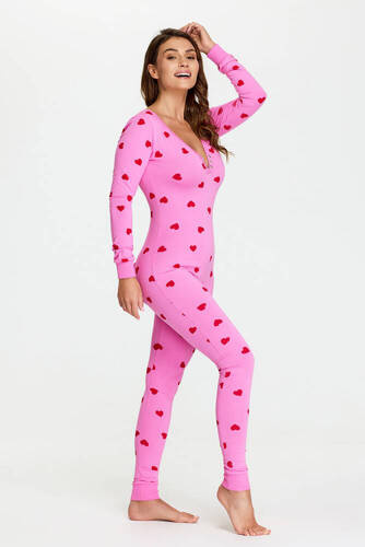 24 Serca Kombinezon damski Bonamera różowy