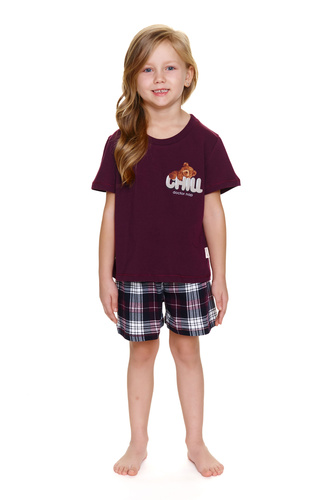 Piżama dziecięca 7202 Unisex Doctor Nap - burgundy