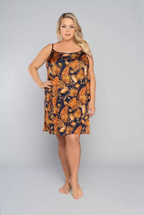 Monstera koszula damska, wąskie ramiączko Italia Fashion - druk