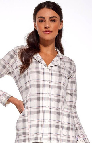 482/286 Erica Piżama damska rozpinana Cornette ecru