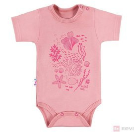 Body krótki rękaw "CORAL REEF" Ewa Klucze - brudny róż