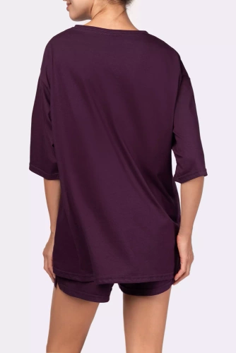 Joy shortsleeve Piżama damska Mona purple