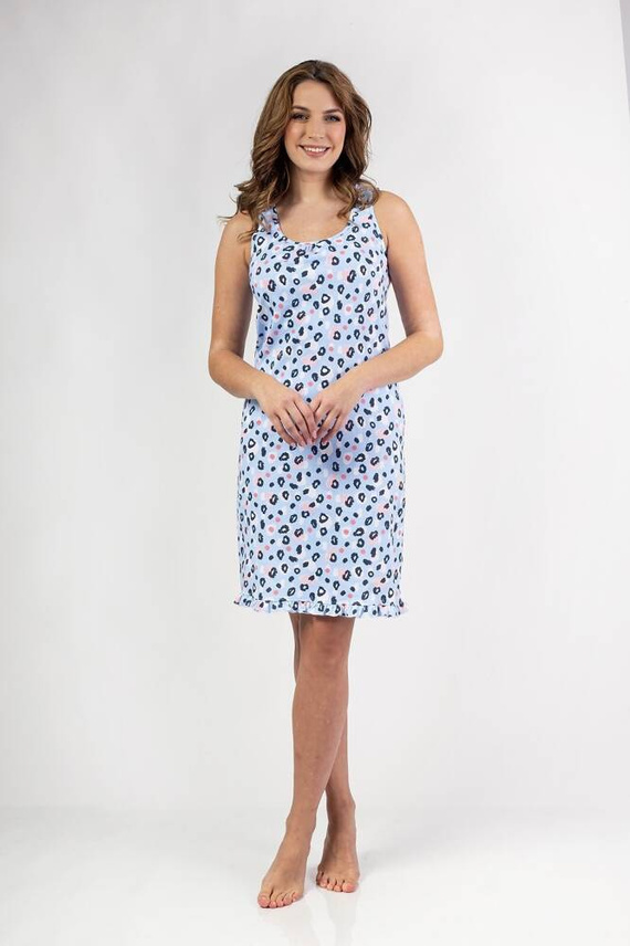 153 Koszula nocna Regina -niebieski