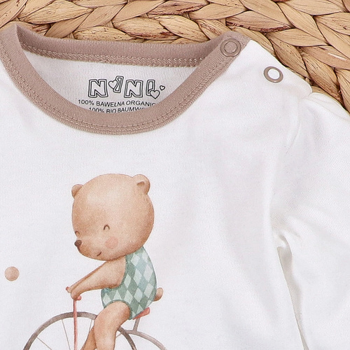 ABN-5589 Circus Bluzka niemowlęca Nini – 100% bawełna organiczna, bezpieczna dla skóry, polska produkcja