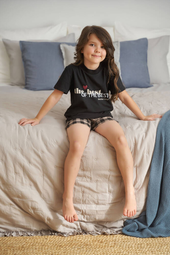 Piżama dziecięca 5343 Unisex Doctor Nap - black