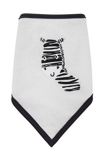 "Zebra" Terjan Apaszka chustka niemowlęca - biały
